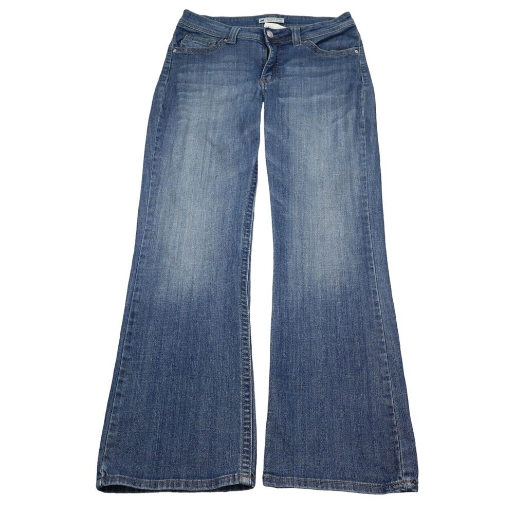 Lee Pants Womens 32 Blue Denim Slender Secret Lower on the Waist Pockets Jeans